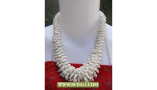 Chockers Beads White Corn Necklace